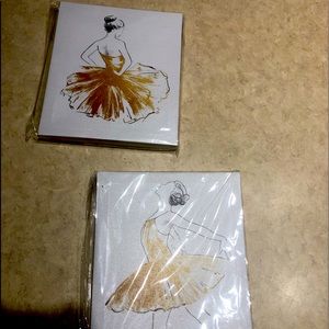 Set of two Ballerina drawing small canvas